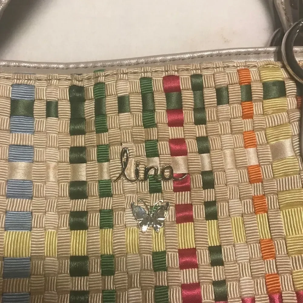 Lina Multi-Color Woven Tote